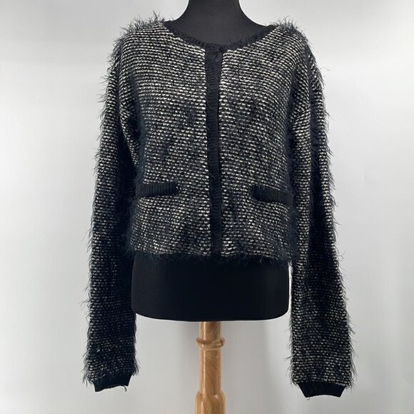 Silvian Heach button front cardigan wool blend snap closures sz m career event - Picture 7 of 11